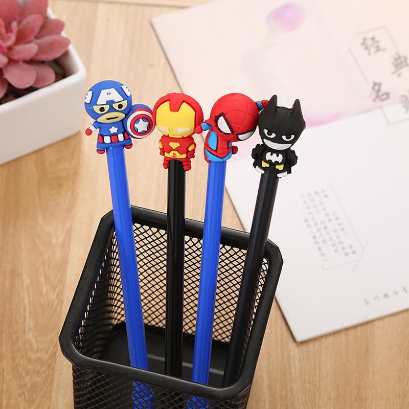 Nova Liga Do Homem-Aranha Criativo Unisexo Caneta Estudante Papelaria Bonitinho Desenho Animado