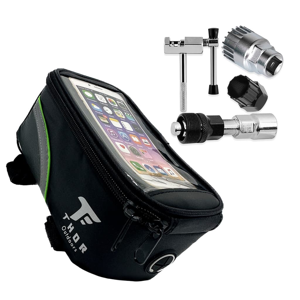 Bolsa De Quadro Bicicleta Resistente + 4 Chaves Bike Reparo Ciclismo