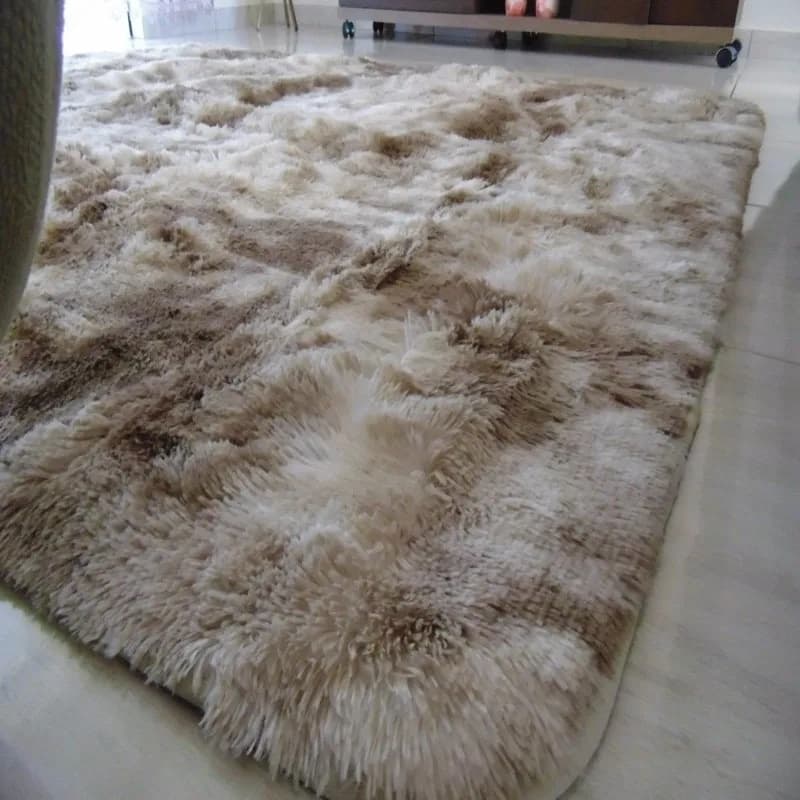 Tapete 4,00x2,00 Felpudo Peludo Shaggy Grande Sala Quarto