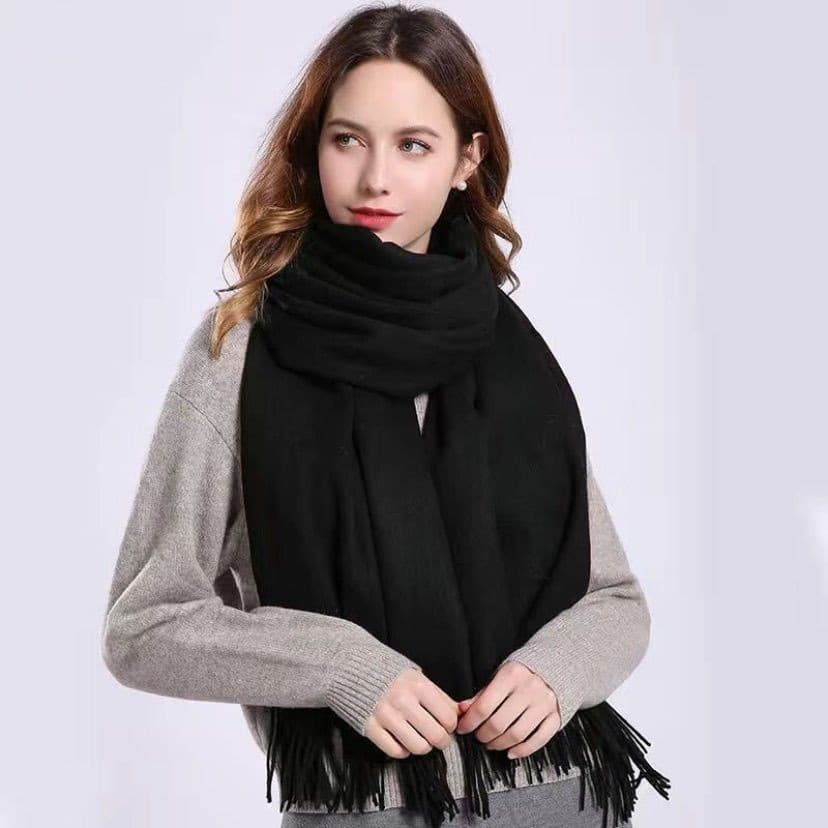 Cachecol/Pashmina/Xale De Lã Unissex/Elegante/Quente/Flexível Para Inverno