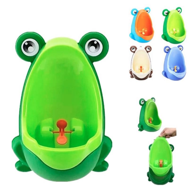 Mictório Sapo  Sapinho Penico Meninos Língua Gira Fixa Com Ventosa 29,5X22X15,5CM