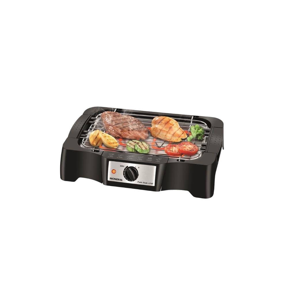 Churrasqueira Elétrica Mondial Pratic Steak & Grill – CH-07 com Controle de Temperatura