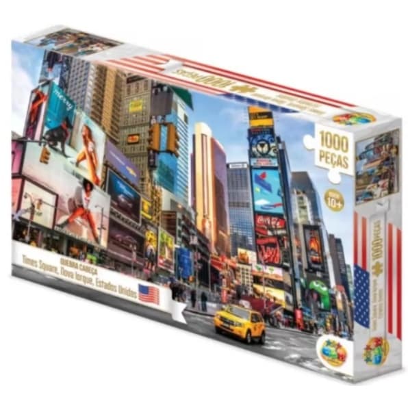 Quebra Cabeça Times EUA 1000 pcs GGB Brinquedos e outros Modelos.a. Quebra Cabeça 1000 peças Nível Difícil Montar Estampas Divertidas Lugares do Mundo
