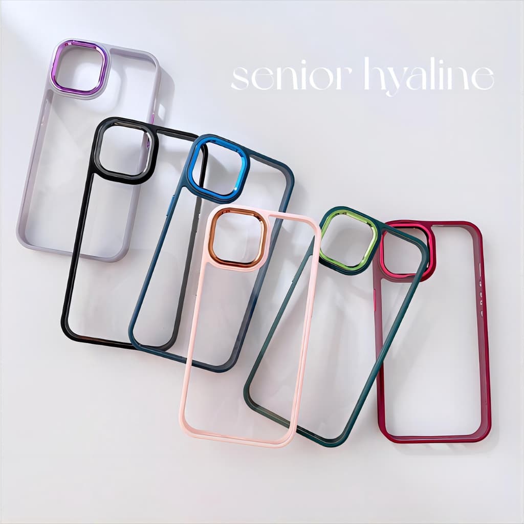 Capa Silicone/Acrílico Anti-Impacto Com Armação Galvanizada Para iPhone 16/15/14/13/12/11/pro/promax