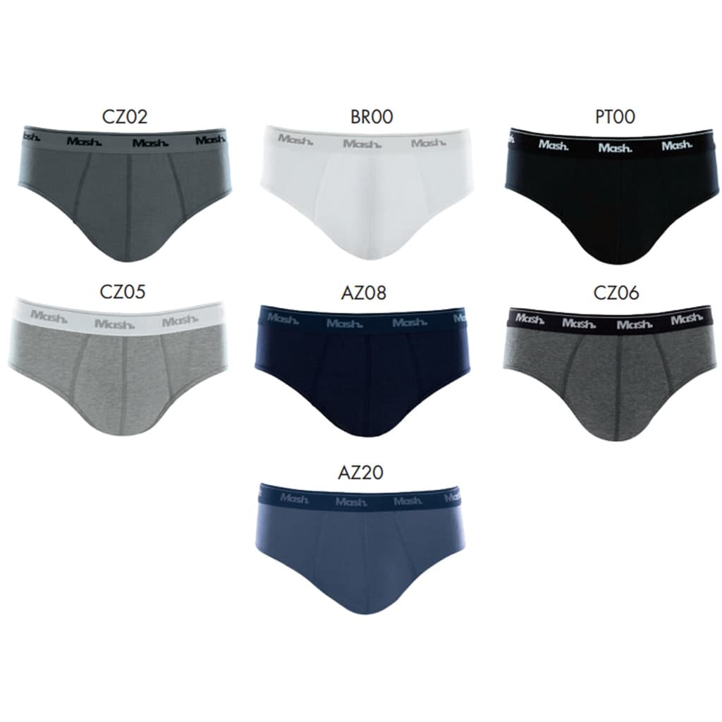 Cueca Slip Mash 73.58 Malha Confortável 100% Algodão Anatômica cueca confotável cueca 100% algodão cueca anatomica
