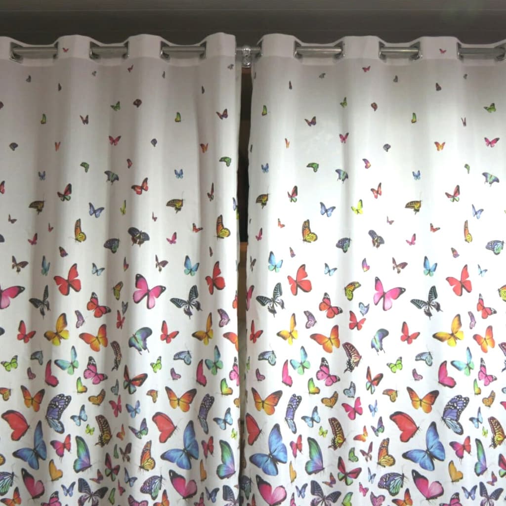 Cortina De Quarto e Sala  Pra Janela 2,80x1,80 - Borboleta