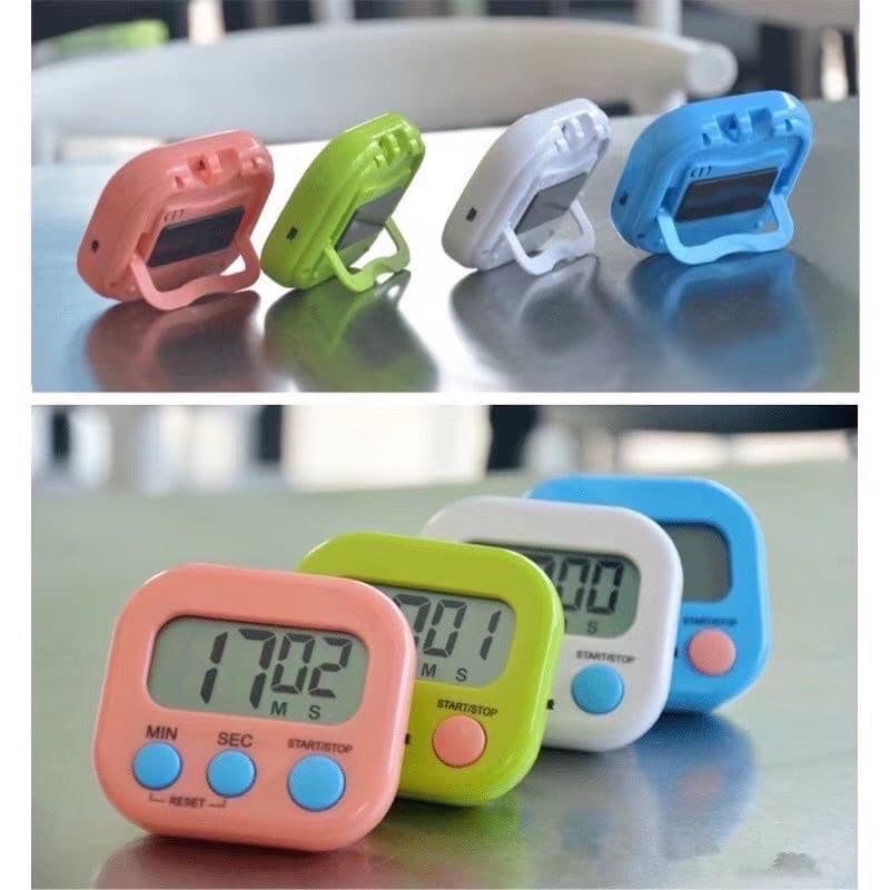 Timer Cronômetro Digital De Cozinha Com Imã De Geladeira e Alarme  - Colorido