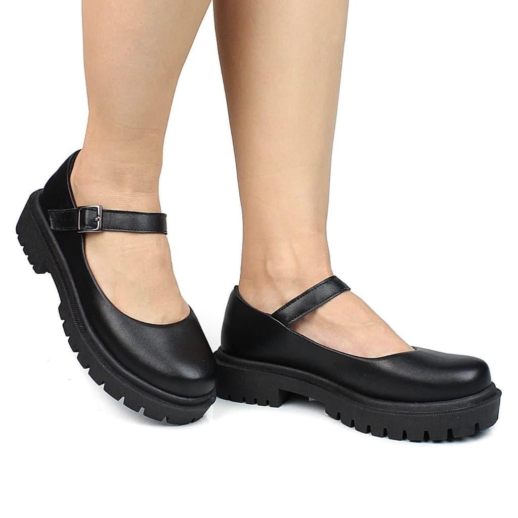 Sapatilha BonecaTratorado Preto Confortavel Leve