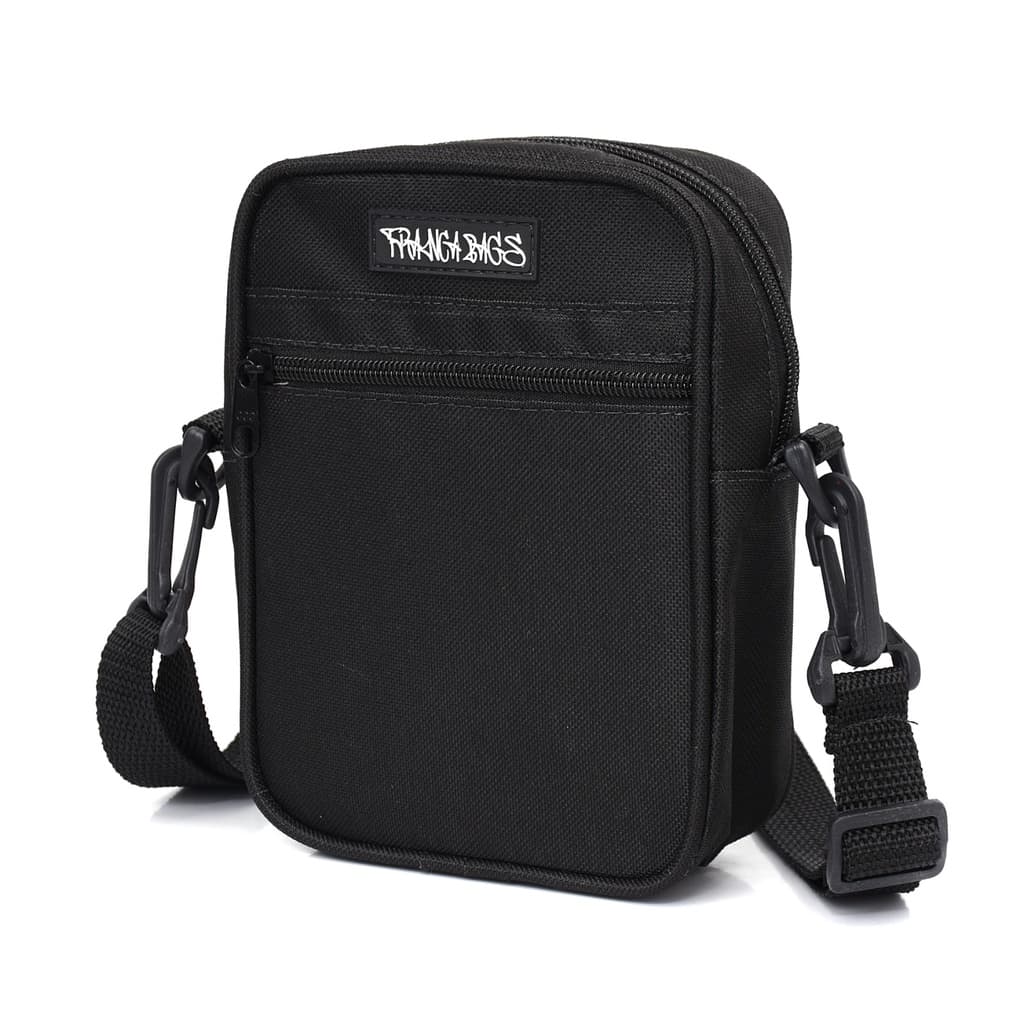 shoulder bag bolsa transversal pochete lateral black