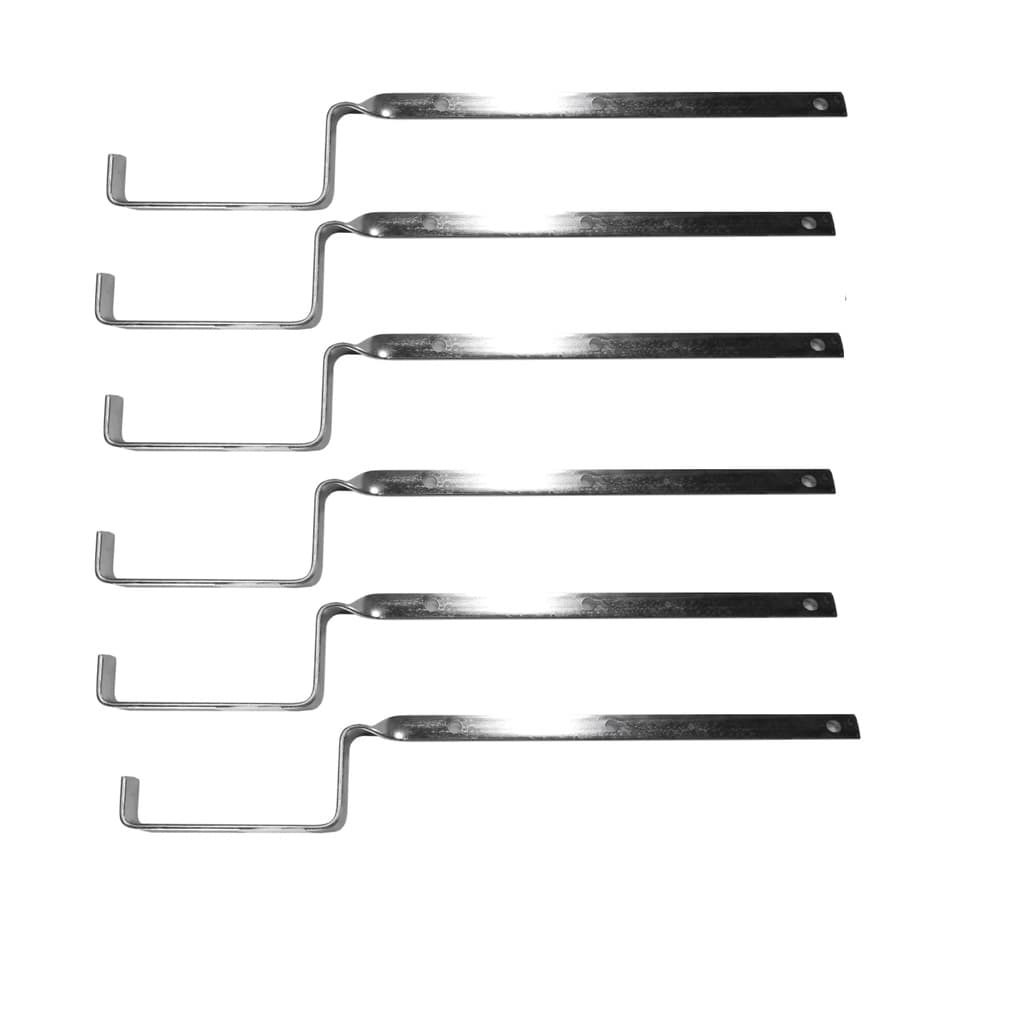 Suporte Para Calha Galvanizada 300mm Fundo 10cm - Kit Com 6 peças