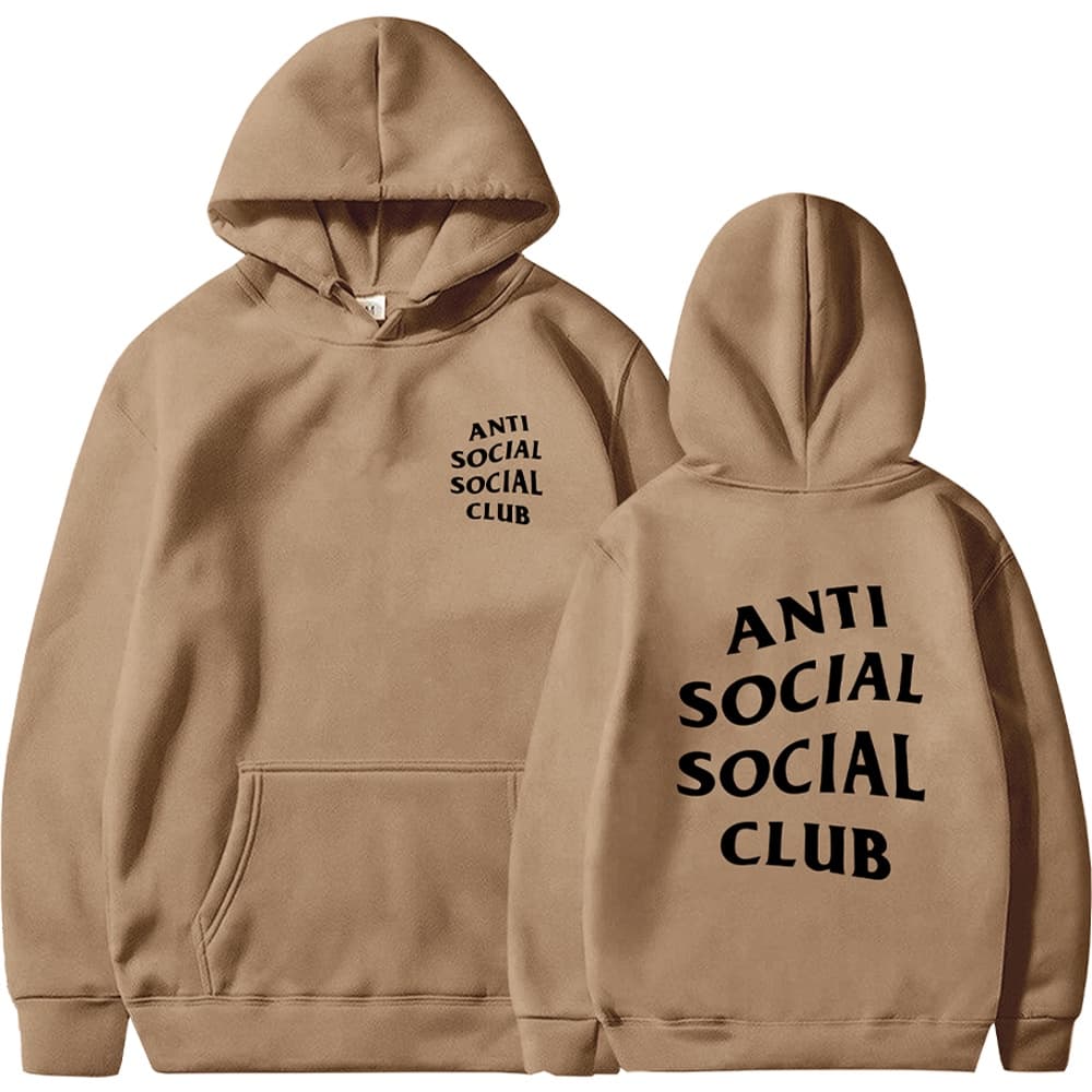 Moletom Estampado Anti Social Blusão Várias Cores Modelo Canguru