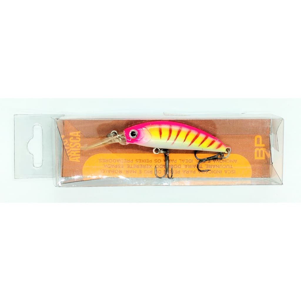 Isca artificial ARISCA profissional marca BPC para robalo tucunaré traíra dourado nado perfeito grateias reforçadas, isca emita um peixe de verdade no nado, grateias reforçadas pintura holográfica com acabamento perfeito isca testada e aprovada