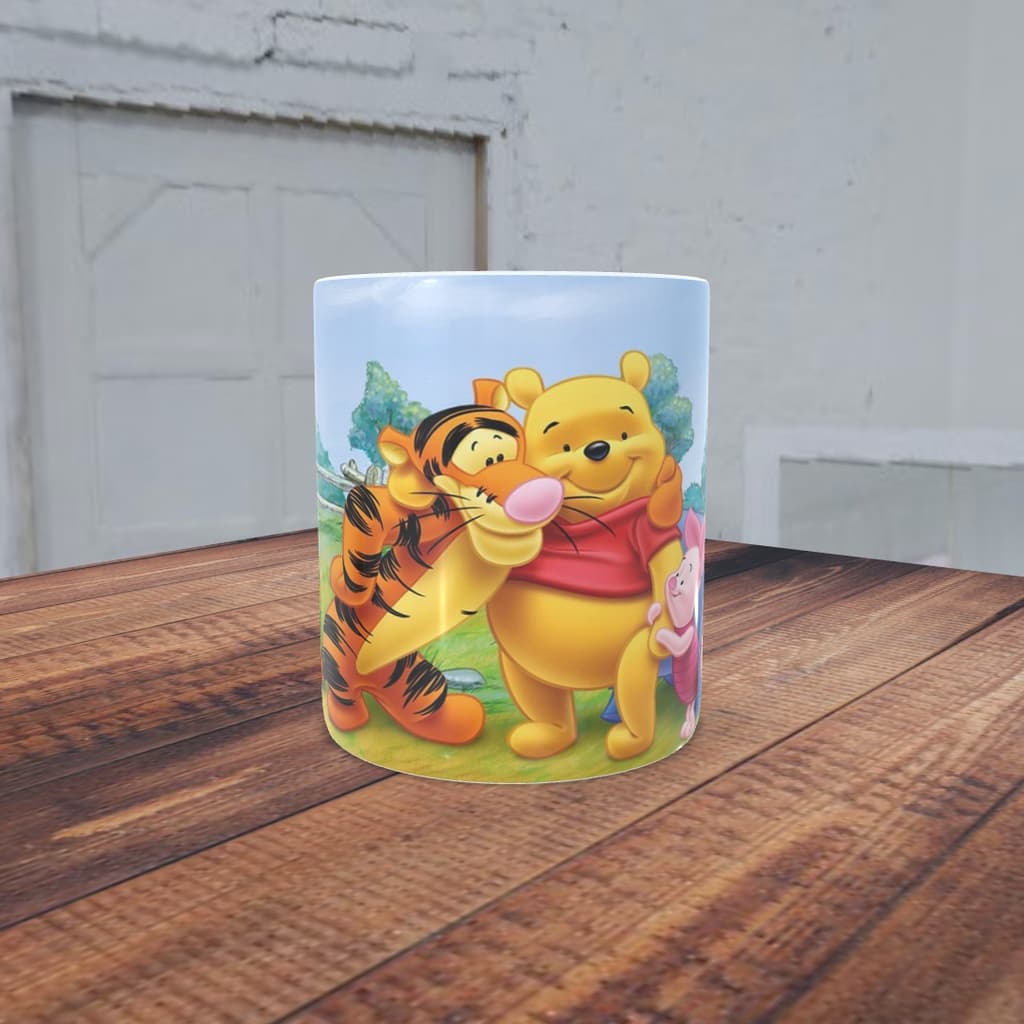 Caneca Ursinho Pooh (Pode personalizar com nome)