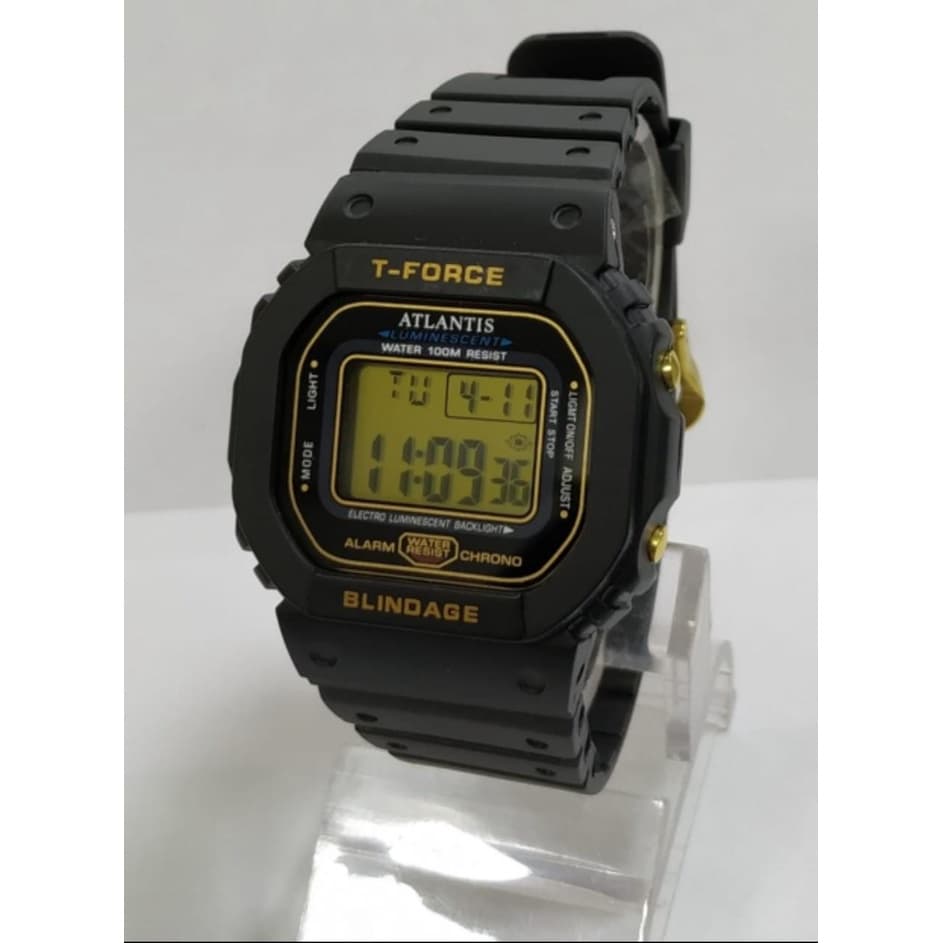 Relógio Masculino Atlantis T-Force Digital Blindage Esportivo Prova D'água