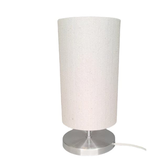 luminária Abajur Cúpula tecido cru quarto cabeceiras