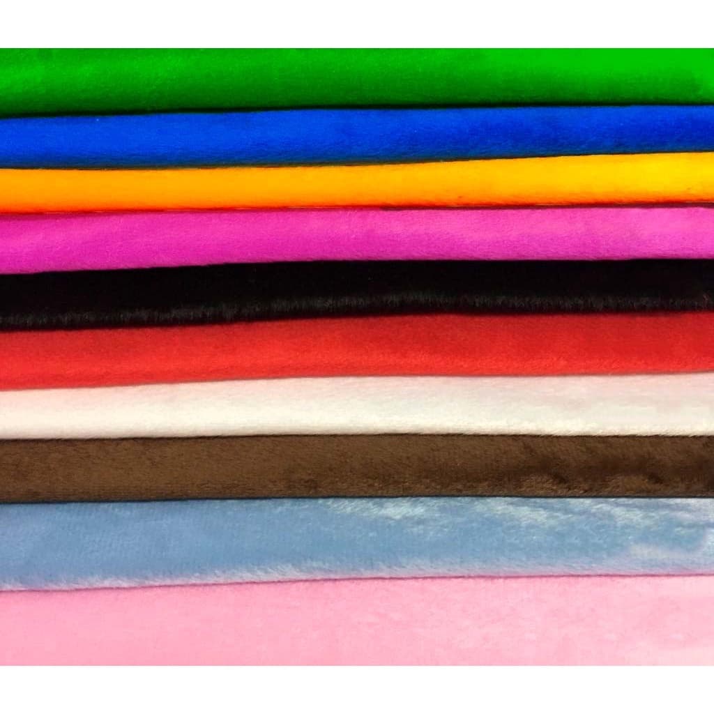 Tecido Velboa Pelúcia Soft Varias Cores Pelo Baixo 1,50x1,50mt 100% Poliester