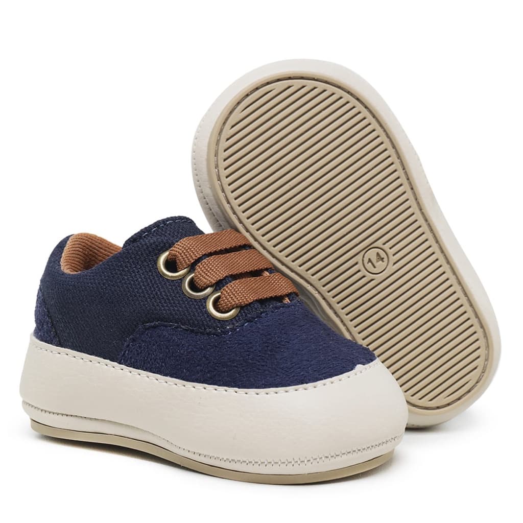 Mini Mocassim Infantil Com Design Bebê Estiloso E Prático Exclusivo Sapatinho Masculino Recém Nascido Fácil De Calçar