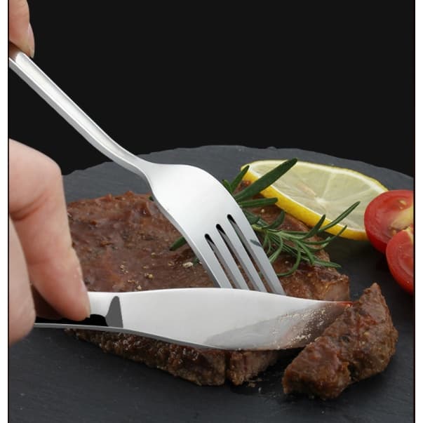 12 Peças Garfo Aço Inox Prata Restaurante Faqueiro Polimento Tecnologia Cozinha Aparelho