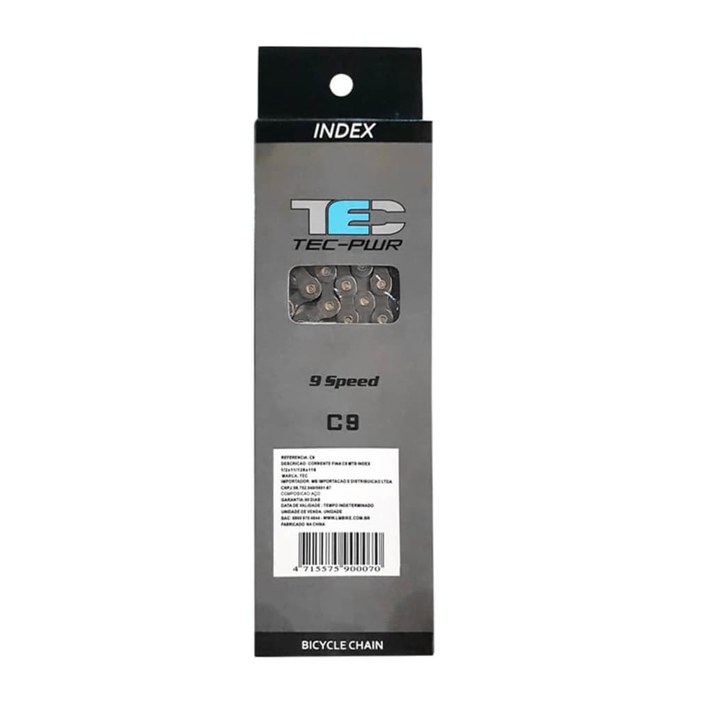 Corrente Fina C9 MTB Index 1/2X11/128X116 - TEC