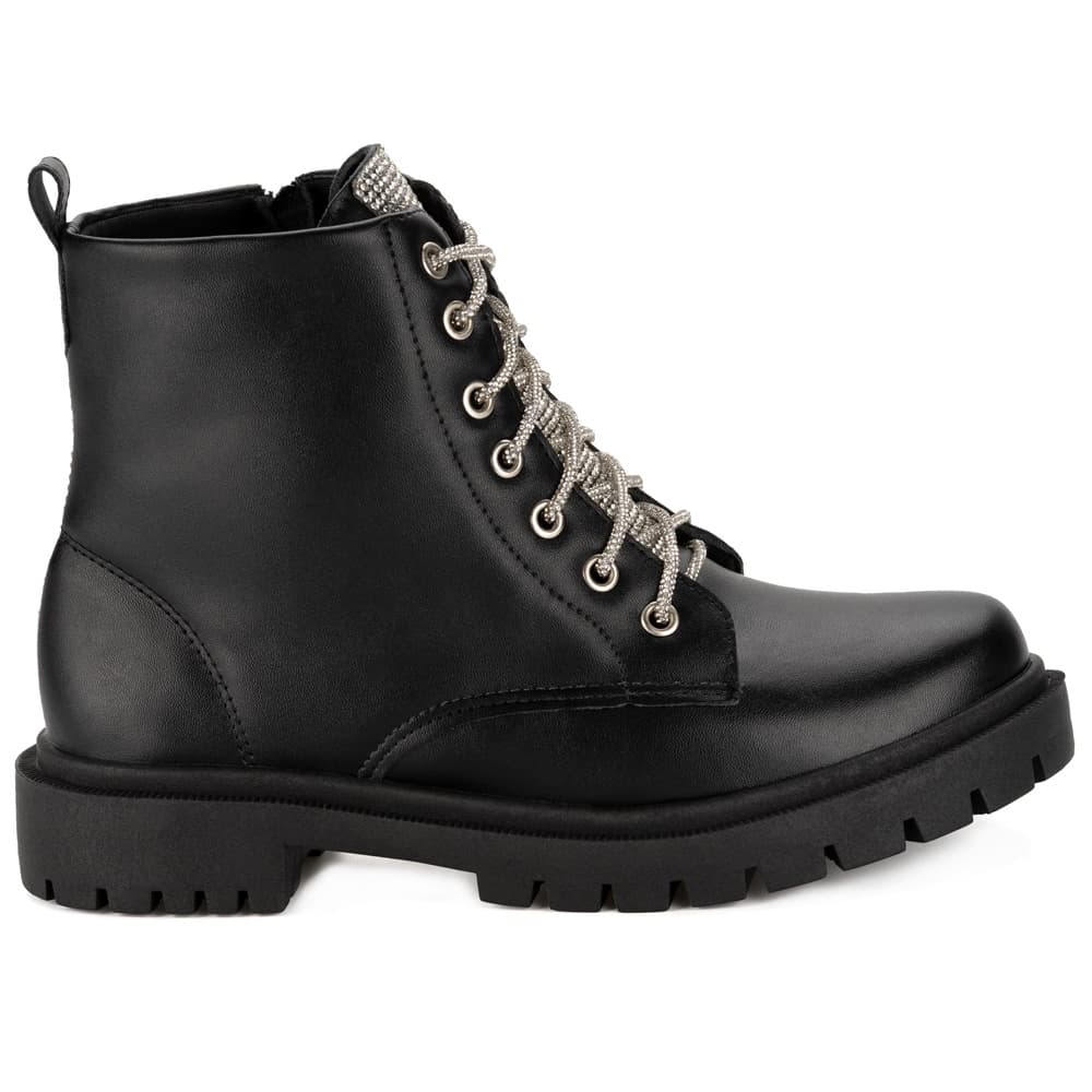 Coturno Feminino Domidona Tratorado Strass Brilho Cano Curto