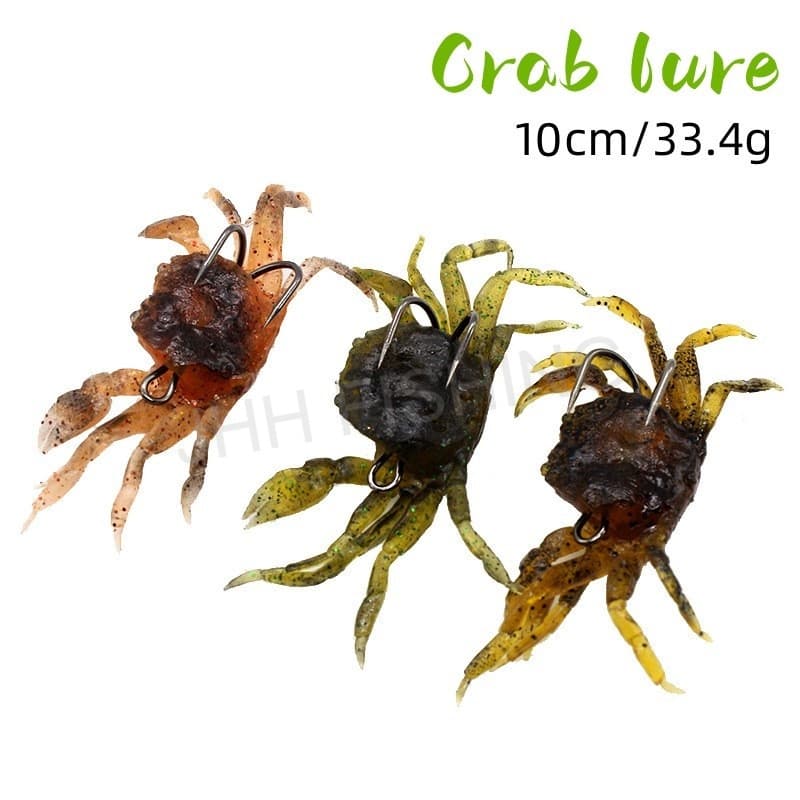 Isca Macia De Caranguejos Biônicos De 13cm/33.4g Com Gancho De Pesca 3D Artificial De Peixe-Gato