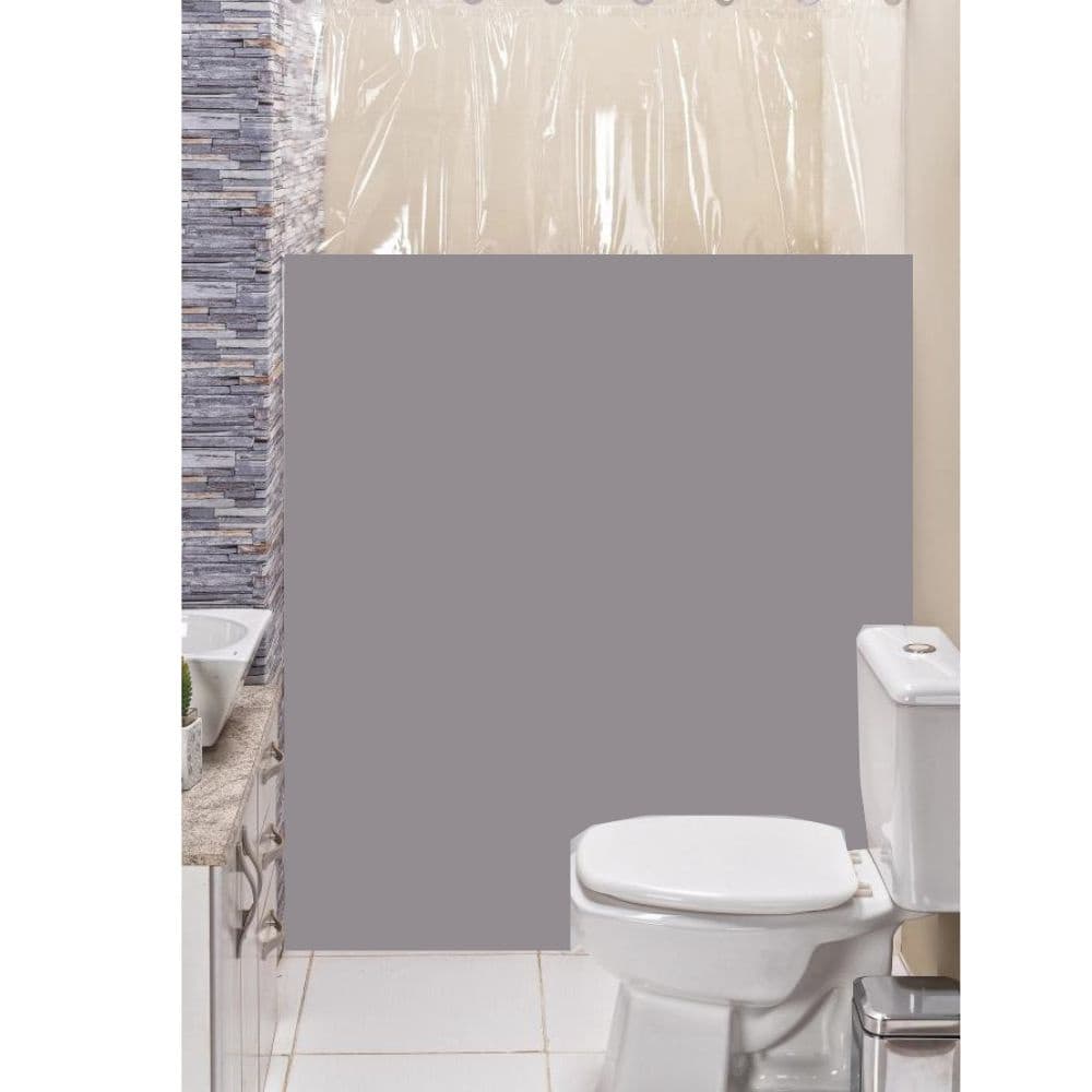 cortina box banheiro vinil anti mofo visor transparente  1,35m x 2,00m