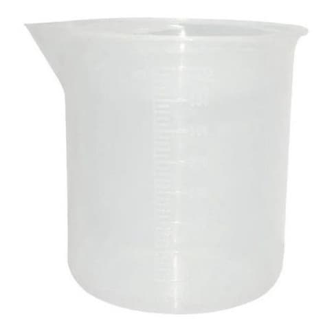 Kit 10 Copos Dosador Graduado Medidor Plástico 300 Ml Becker