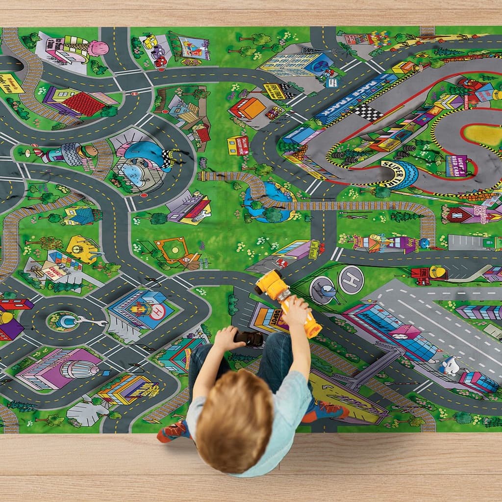 Tapete Pista de Carrinhos Hot Wheels 150x100cm