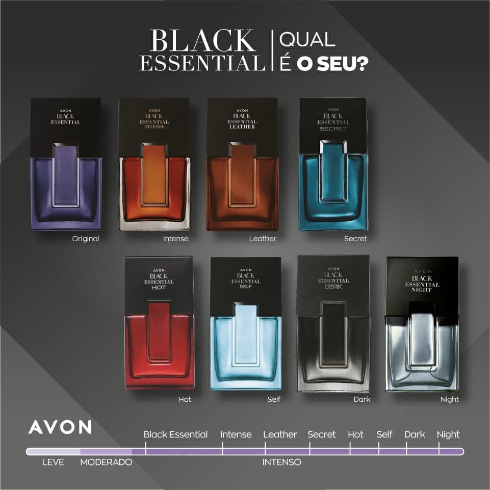 AVON BLACK ESSENTIAL - 100ml