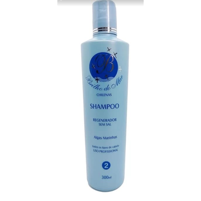 SHAMPOO REGENERADOR SEM SAL BRILHO DO MAR 300 ml