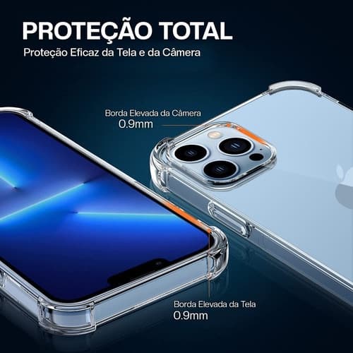 Capinha Transparente Case Capa Anti Impacto Antishock Compatível Com iPhone vários modelos