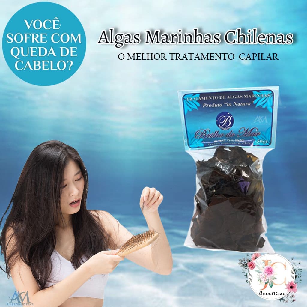 Tratamento Capilar Algas Marinhas chilenas Brilho do mar 50g