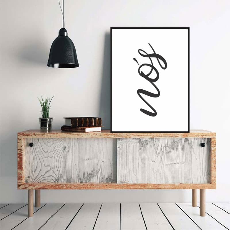 Quadro Decorativo Nós Moldura Caixa TokQuadros