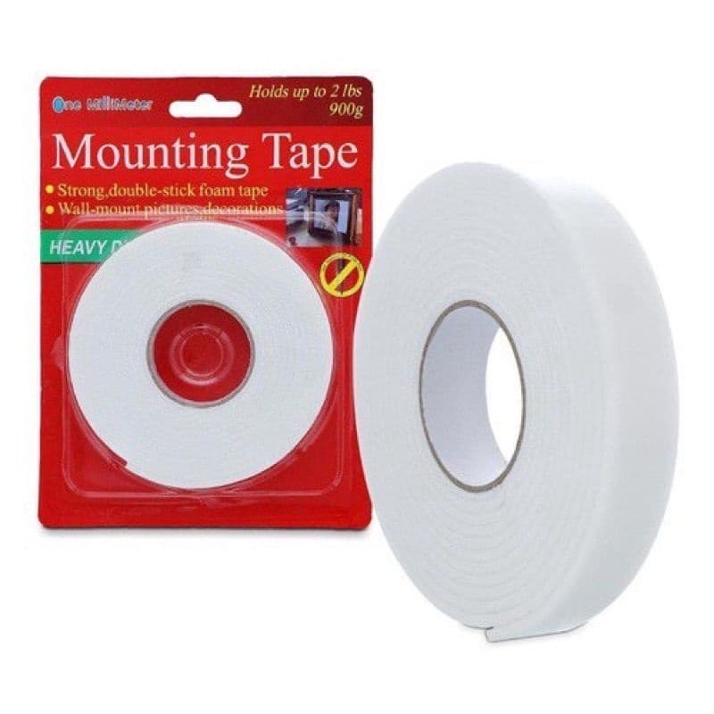 KIT 3/5/10pacotes de Fita Dupla Face De Espuma - 3m*1.8cm*2mm(fita Banana) Para Uso Geral