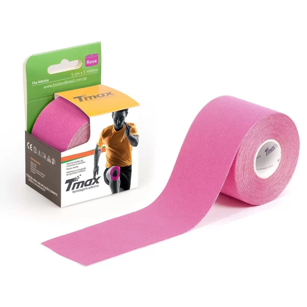Bandagem Kinesio Elástica Funcional Adesiva Tmax