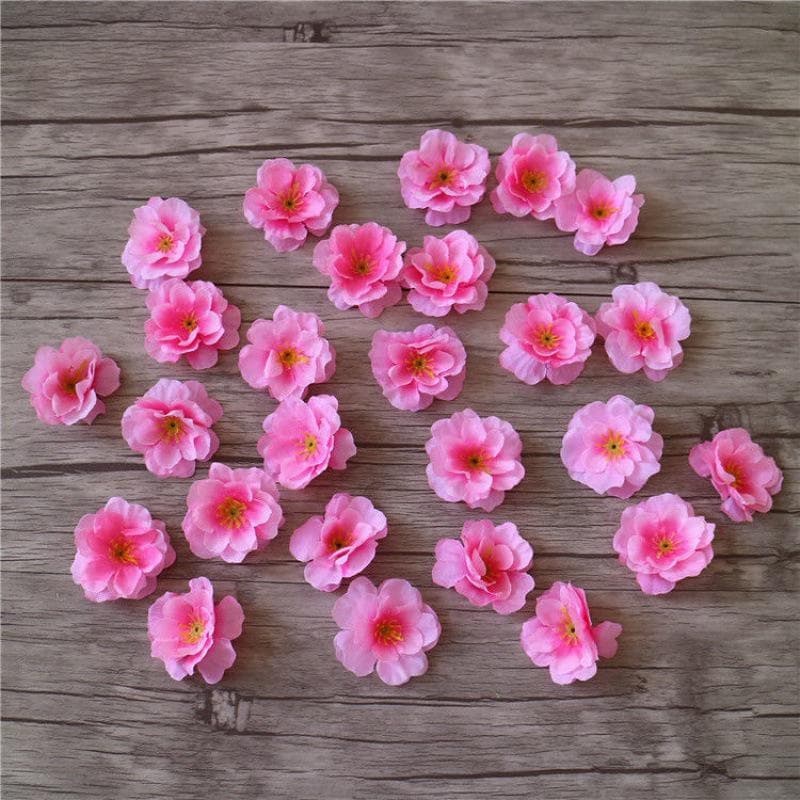 100 pétalas de flor de pêssego