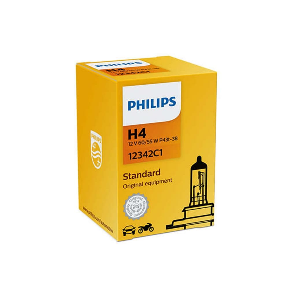 Lâmpada Farol H4 Philips Standart Original 60/55 w 12v