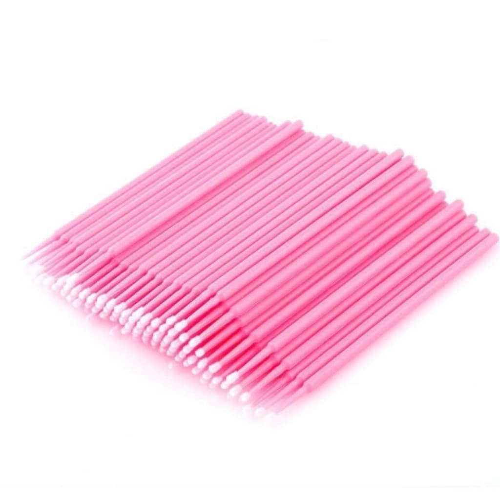 Microbrush Cílios Microescova Bastonete Pontas Finas 100 Unid