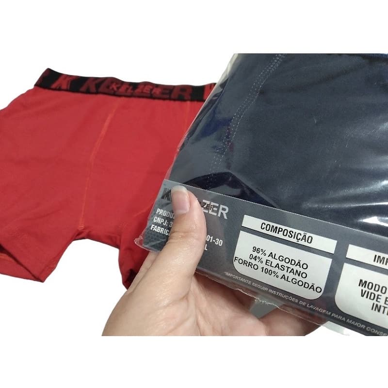Cueca Boxer Cotton Masculina Algodao Box Coton Cuecas Masculina Boxer