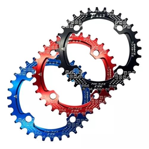 Coroa Única 32t 34t 36t 38t 4 Furos Para Pedivela De Bike Bcd 104mm