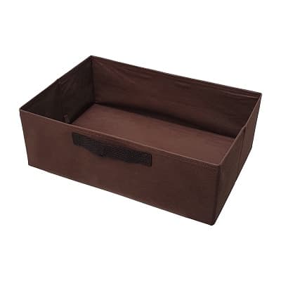 Caixa Organizadora Grande Armário Closet Alça - MARROM