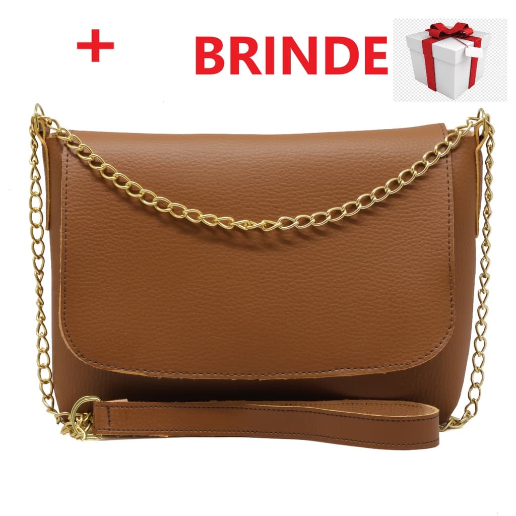 Bolsa De Mão Pequena Feminina Transversal  TipoTiracolo Alça Corrente