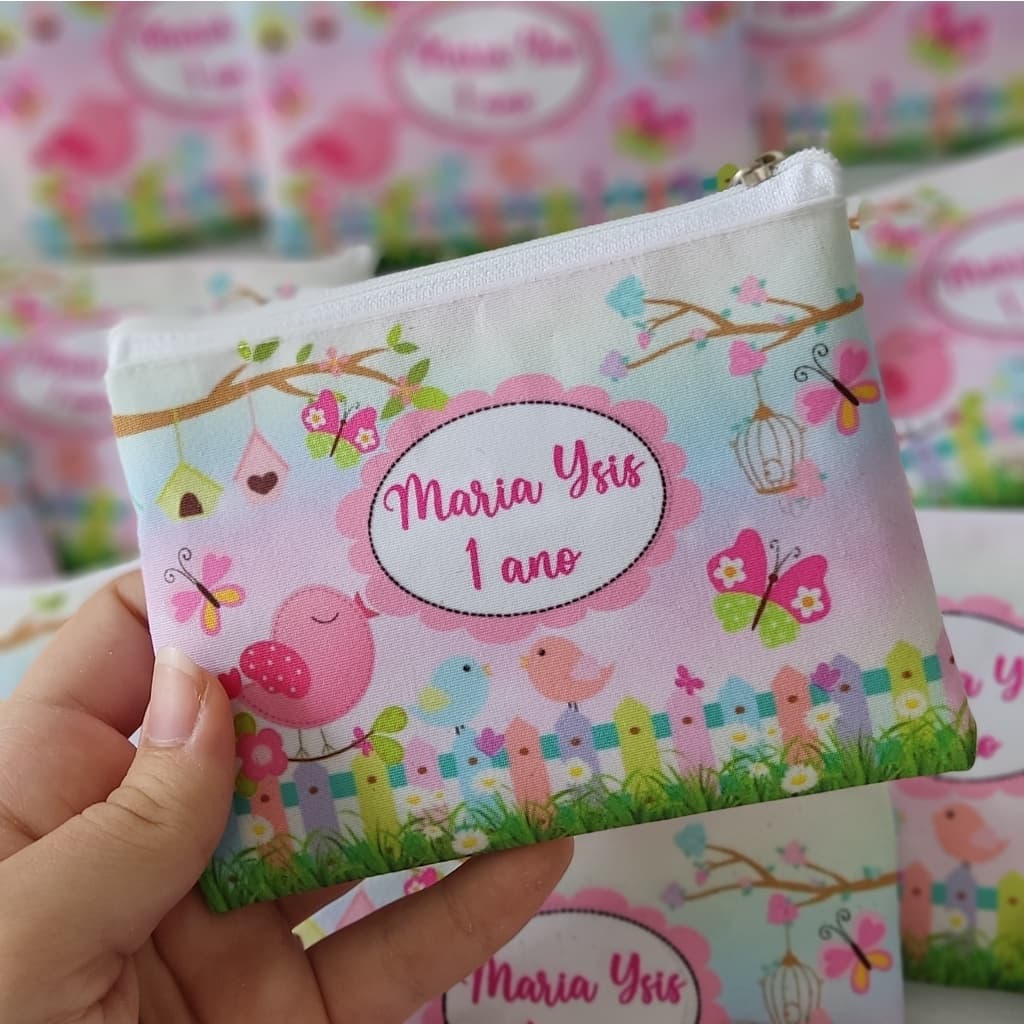Porta Moedas Tecido Luxo Lembrancinha de maternidade, aniversário, igreja, empresas, etc.