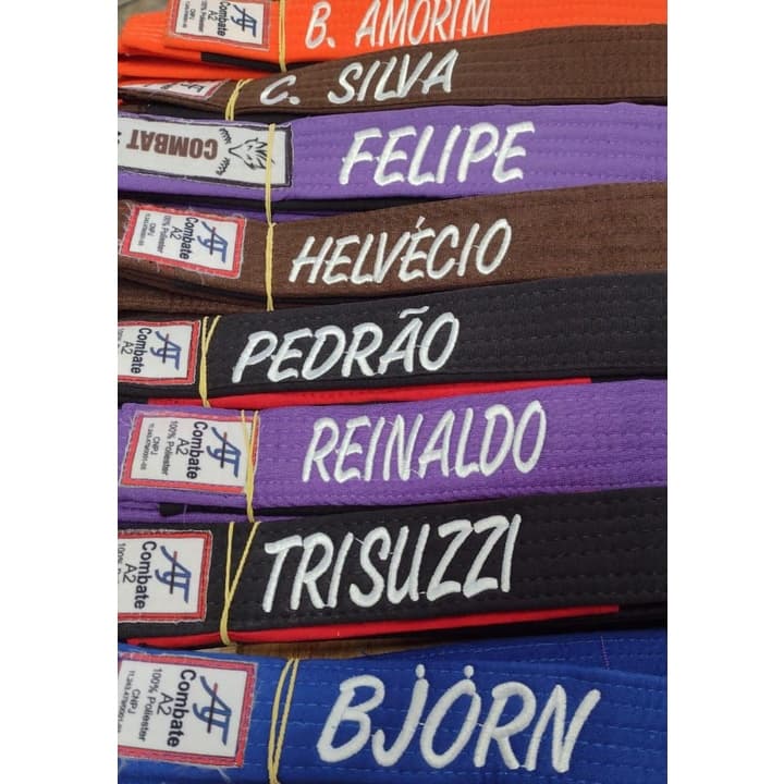 Faixa Jiu Jitsu  INFANTIL COM BORDADO