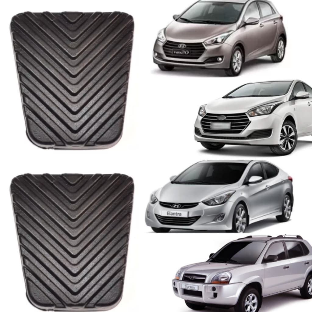 Kit de Capas dos Pedais HYUNDAI  HB20, I30, ELANTRA, TUCSON, HR, H100.