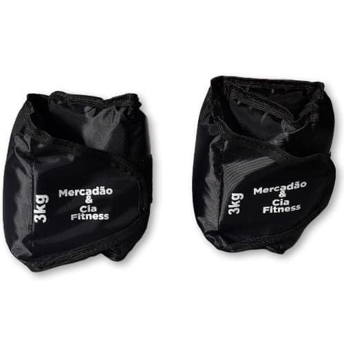 tornozeleira caneleira de peso 3kg par