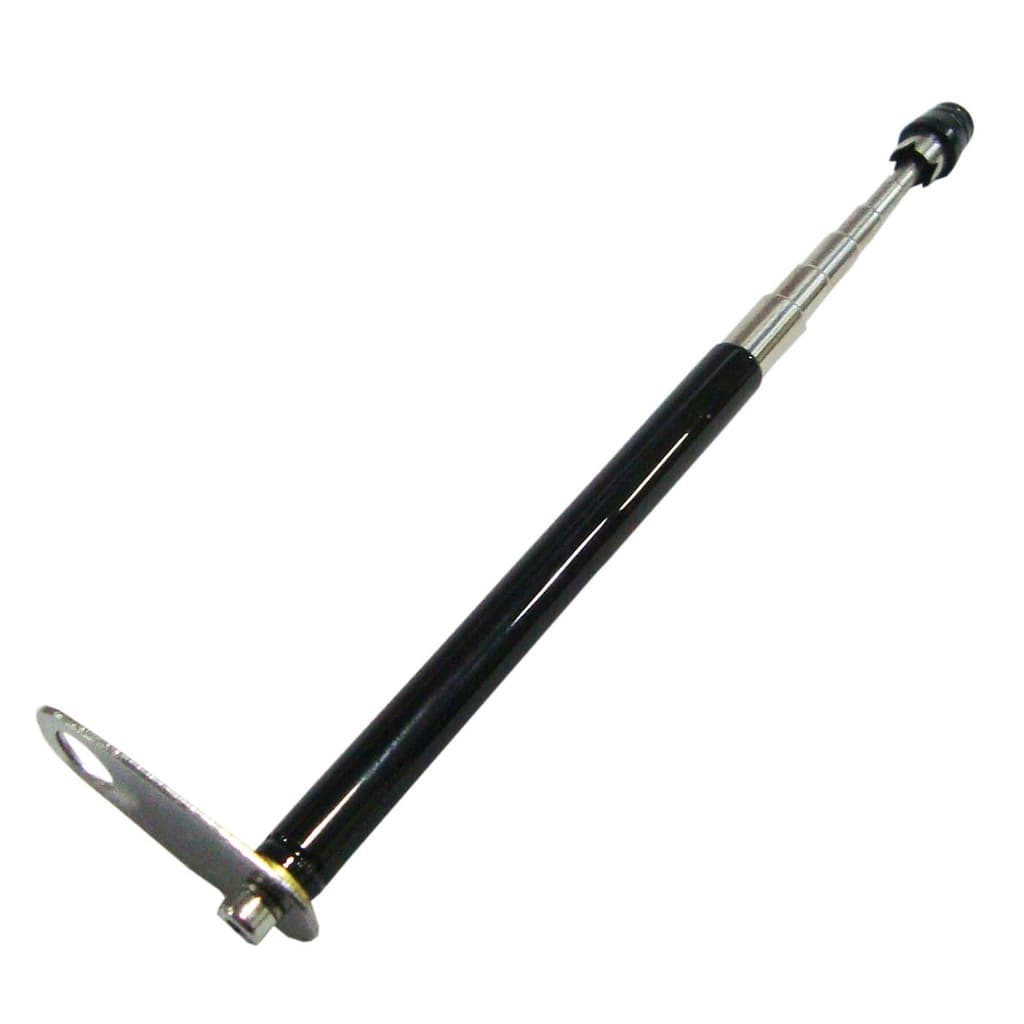 Antena Corta Pipa 7 Estágios Retrovisor Inox Preta The king