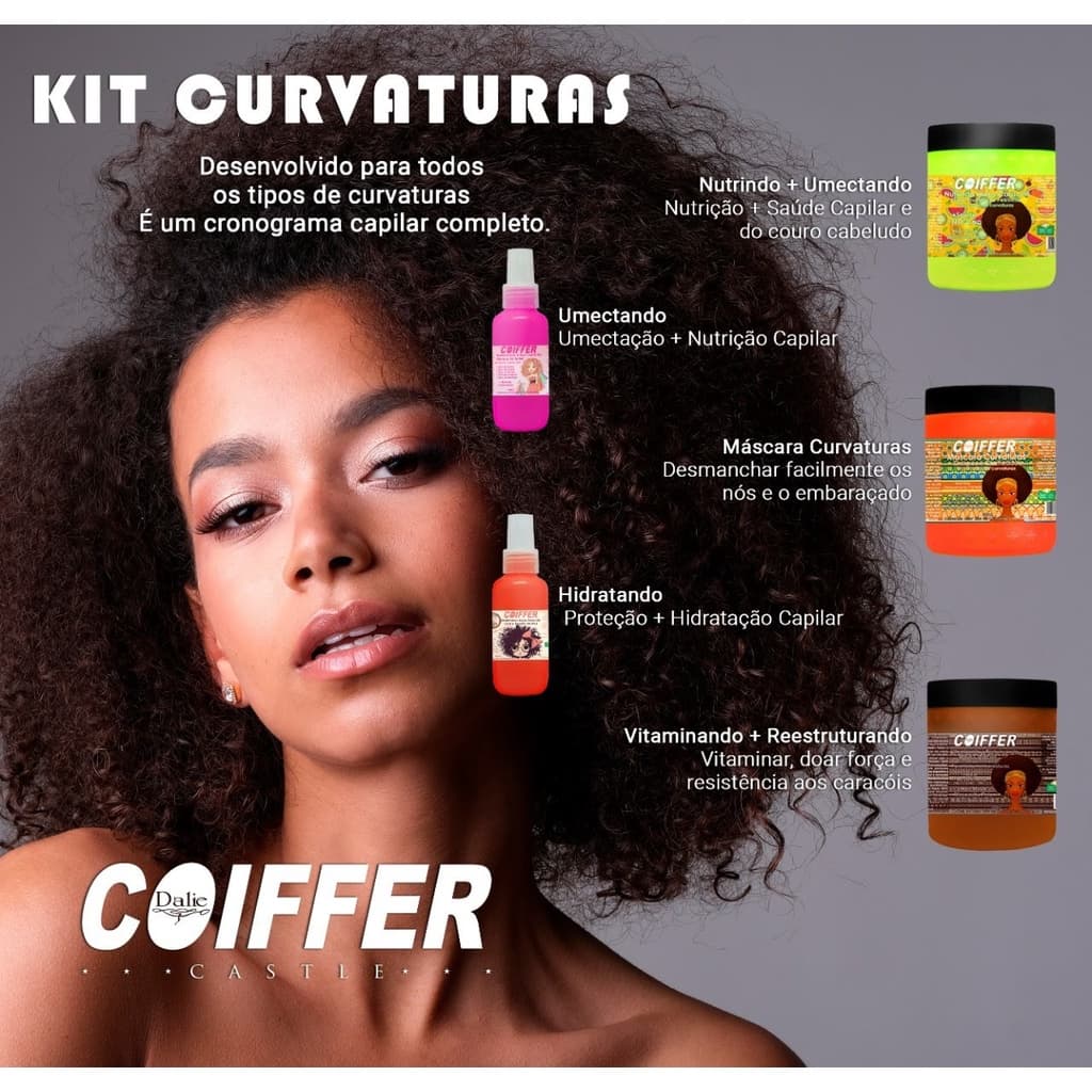 Kit Cliente Curvaturas Coiffer Cronograma Para Cachos