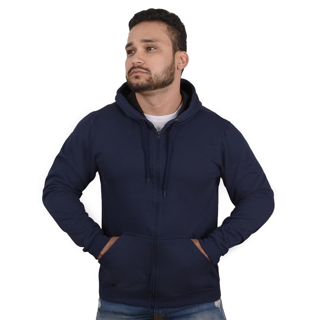 Moletom Blusa De Frio Feminino Masculino Aberto C/ Ziper Top