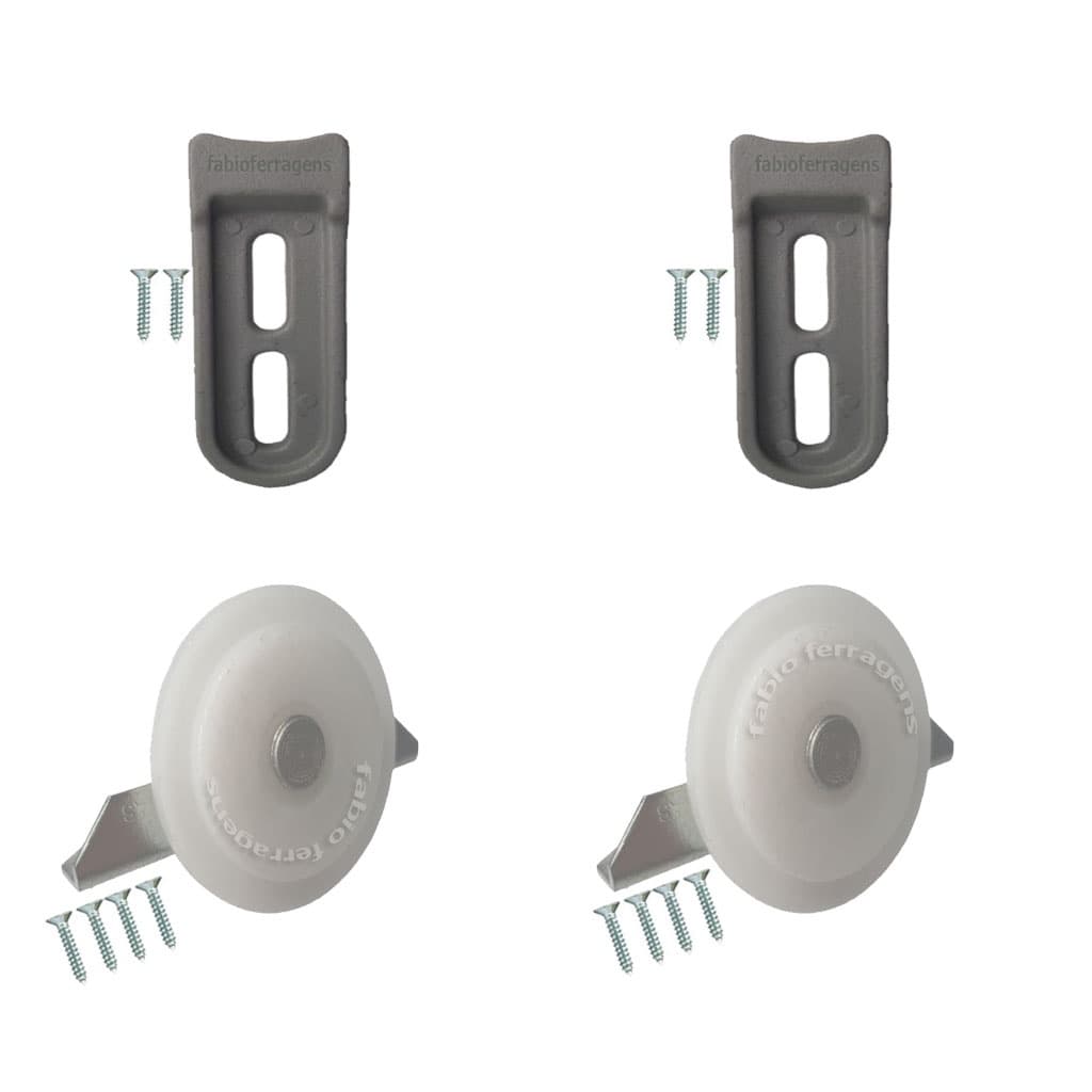 Sistema De Roldana Porta Correr Guarda Roupa F941084 (CURVO)